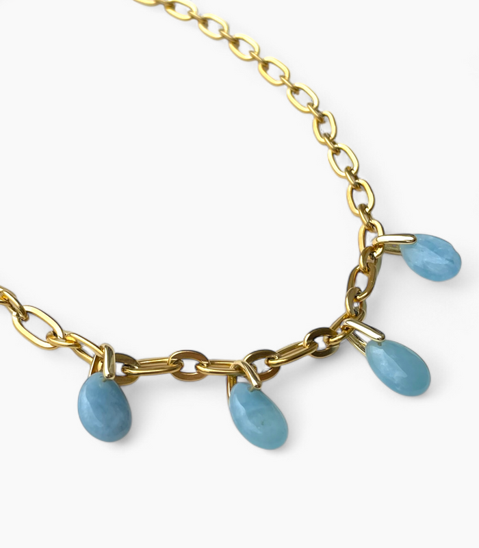Collier Aigue Marine - Éclat