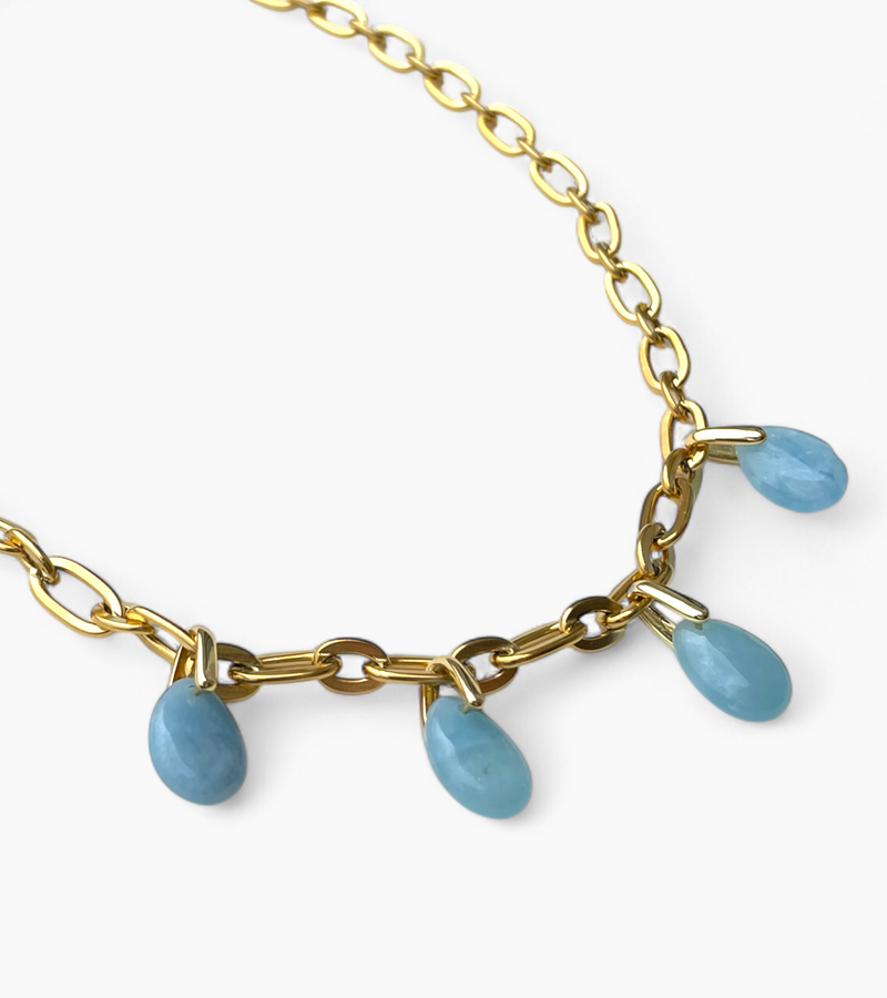 Collier Aigue Marine - Éclat