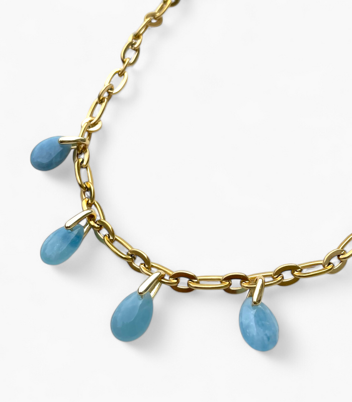 Collier Aigue Marine - Éclat