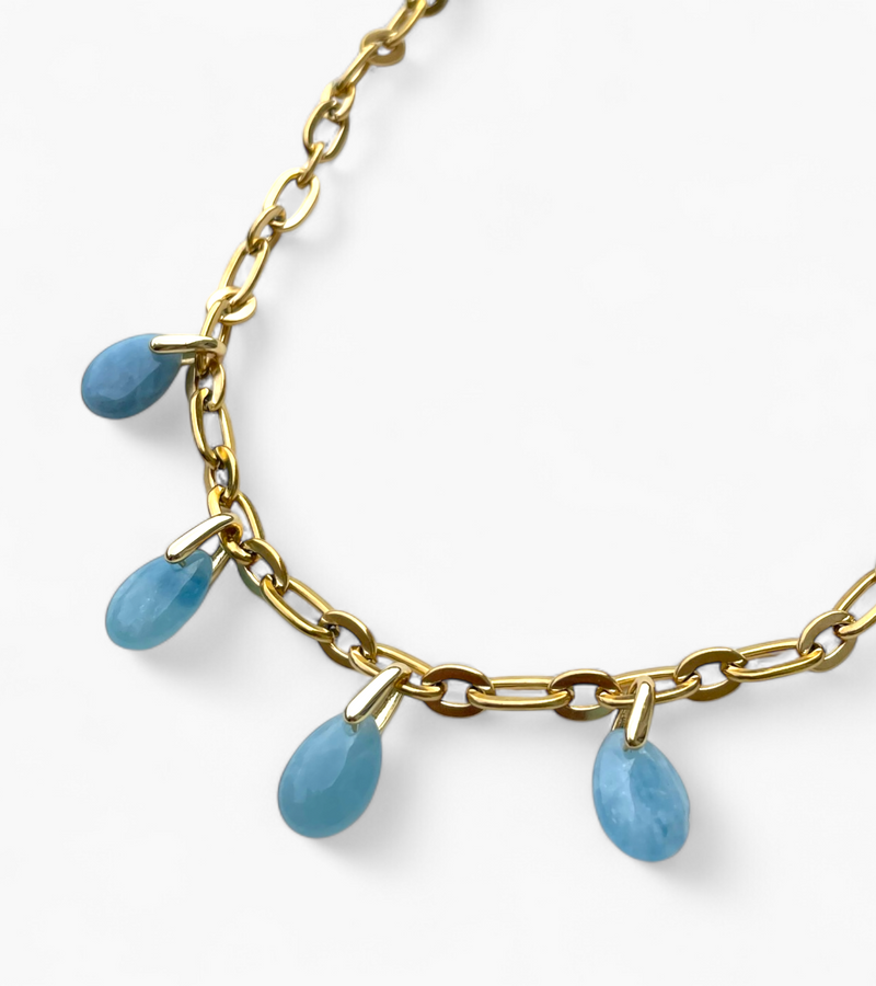 Collier Aigue Marine - Éclat