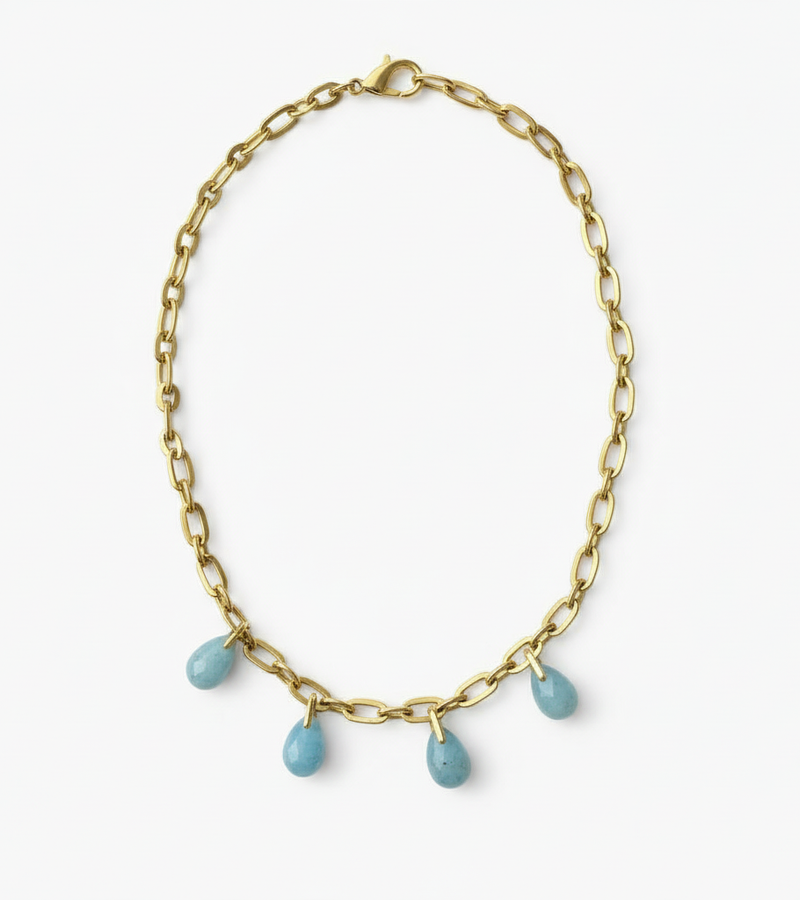 Collier Aigue Marine - Éclat