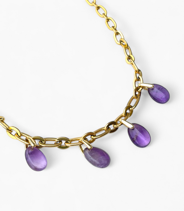 Collier Améthyste - Eclat
