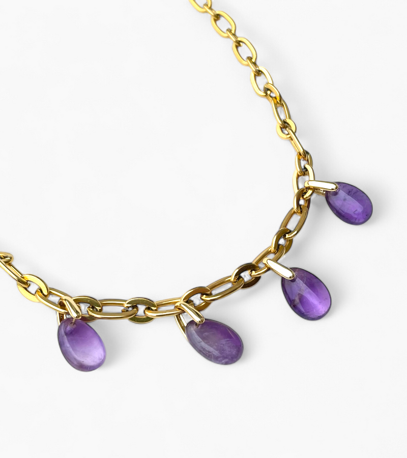 Collier Améthyste - Eclat