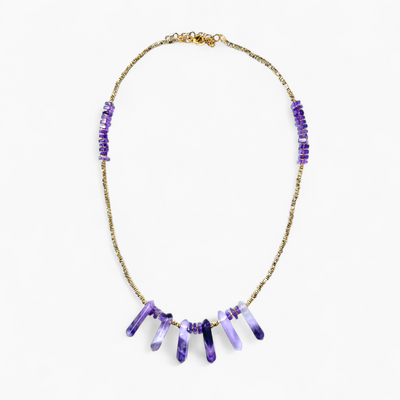 Collier Améthyste - Violette