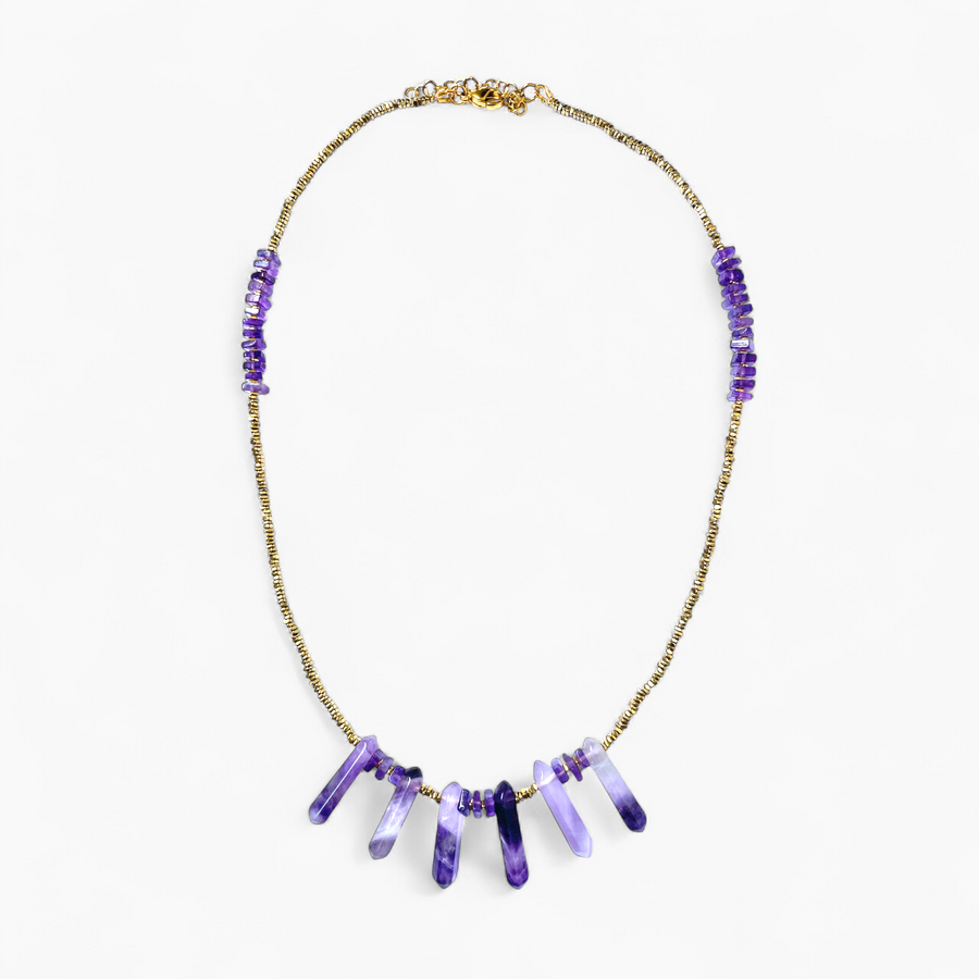 Collier Améthyste - Violette