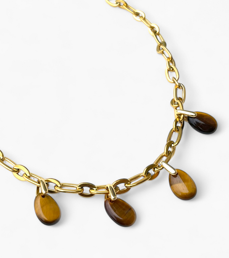 Collier Oeil de tigre - Éclat