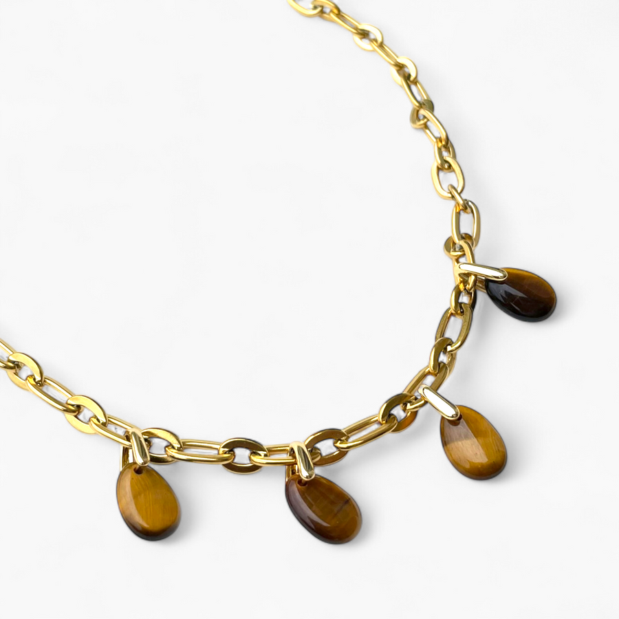 Collier Oeil de tigre - Éclat