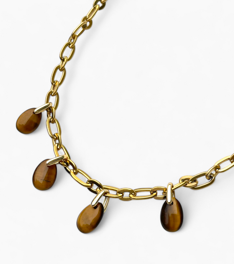 Collier Oeil de tigre - Éclat