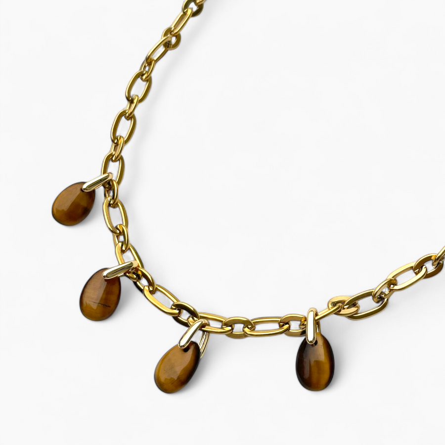 Collier Oeil de tigre - Éclat