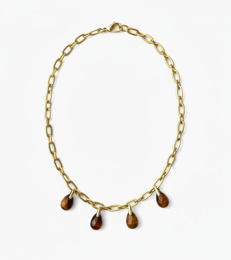 Collier Oeil de tigre - Éclat