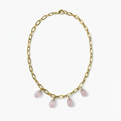 Collier Quartz Rose - Éclat