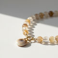 Collier Quartz Hématoïde Jaune & Oeil de Sainte Lucie