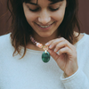 Collier Quartz Hématoïde Rouge & Aventurine verte