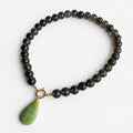 Collier Quartz Fumé & Opale Verte