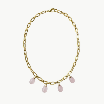 Collier Quartz Rose - Éclat