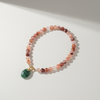 Collier Quartz Hématoïde Rouge & Aventurine verte