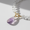 Collier Cristal de roche & Améthyste