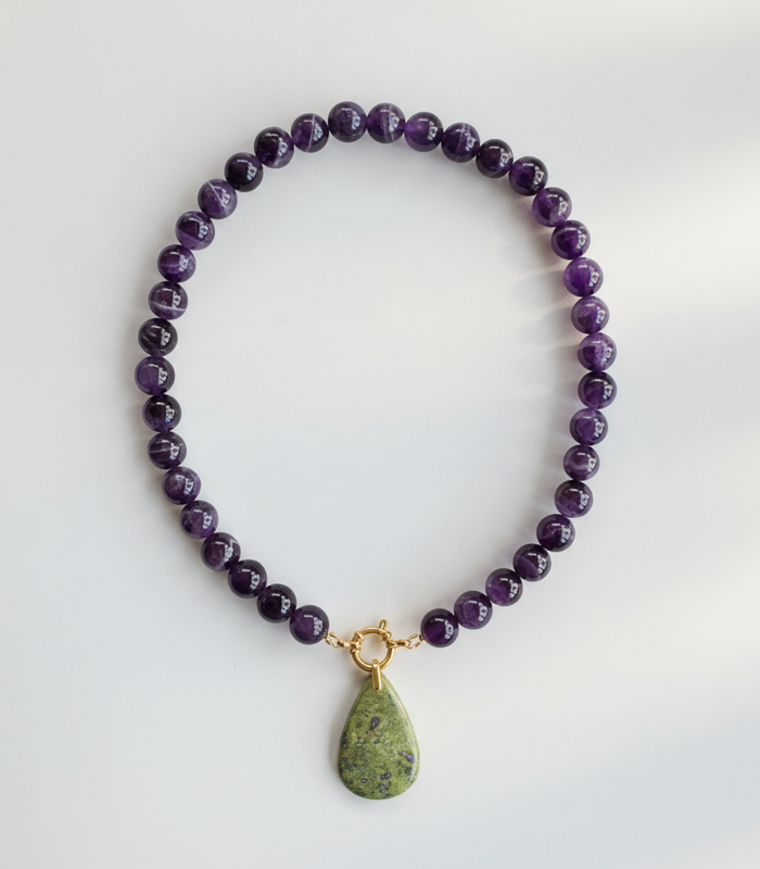 Collier Améthyste & Atlantiste