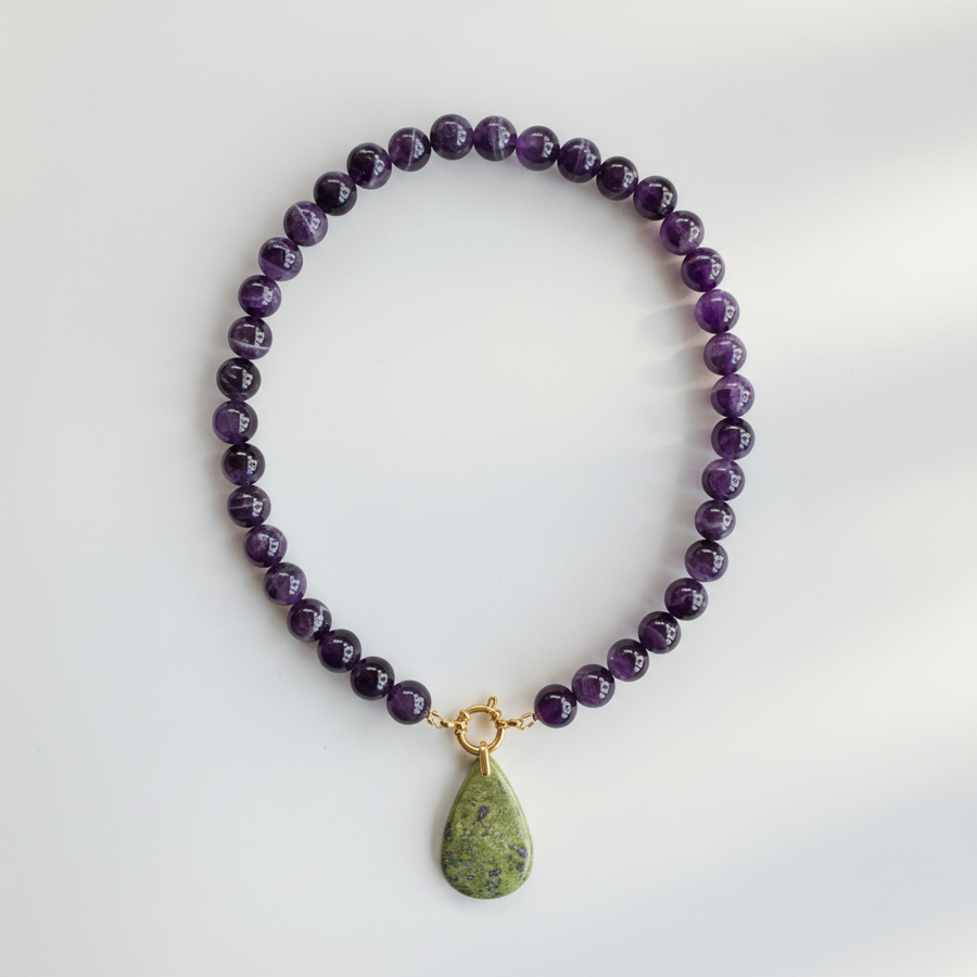 Collier Améthyste & Atlantiste