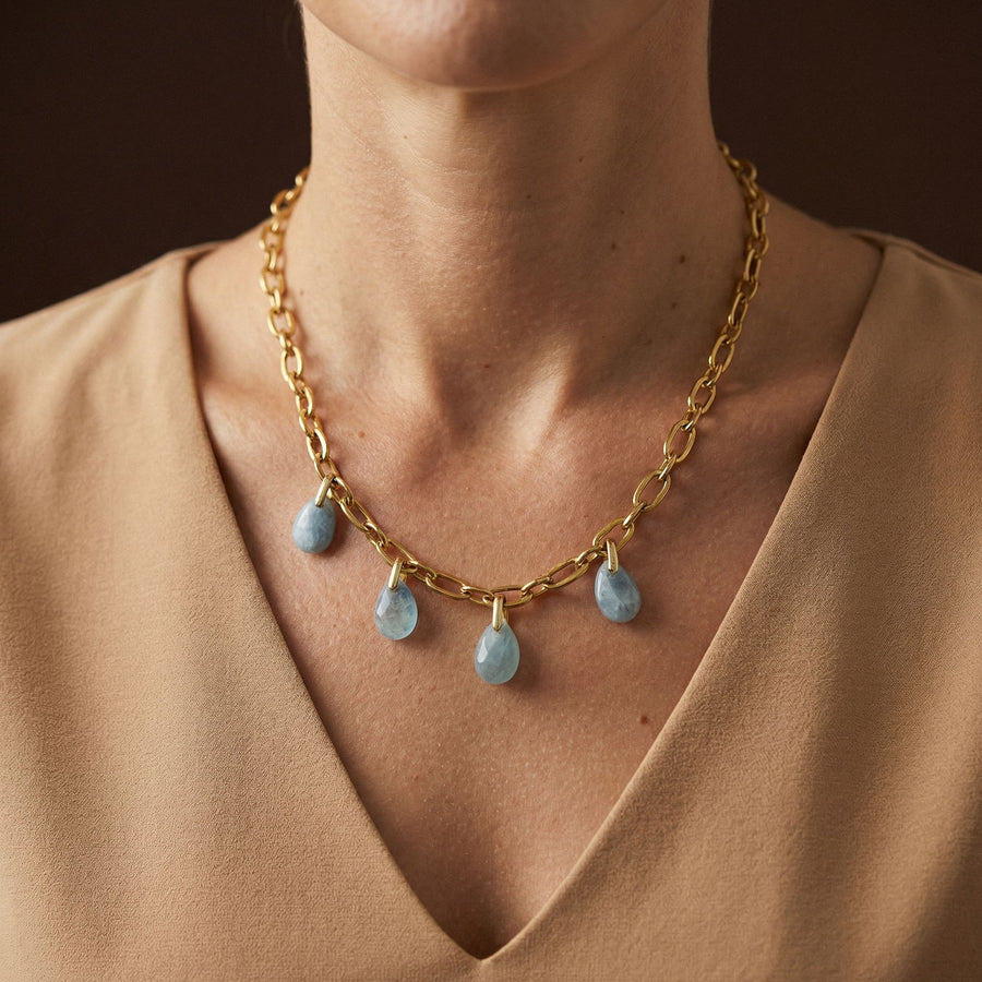 Collier Aigue Marine - Éclat