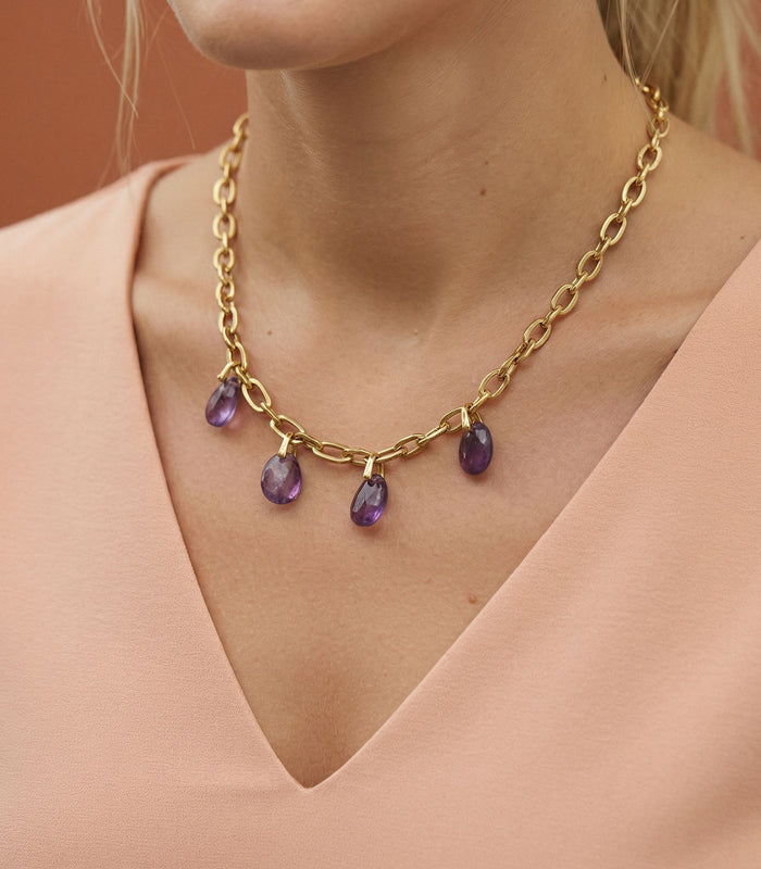 Collier Améthyste - Eclat