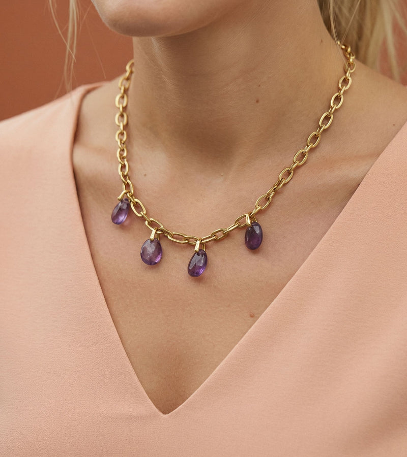 Collier Améthyste - Eclat
