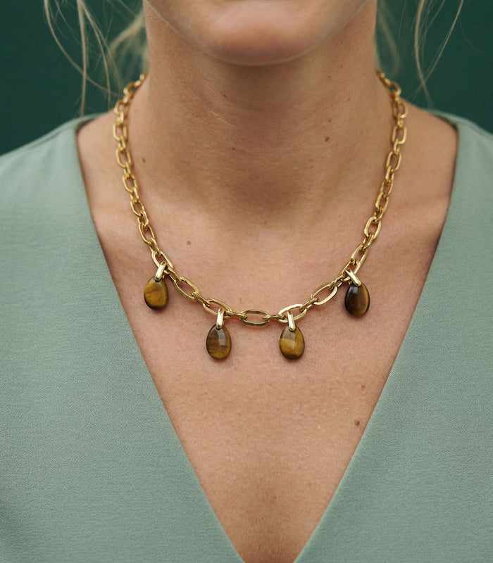 Collier Oeil de tigre - Éclat