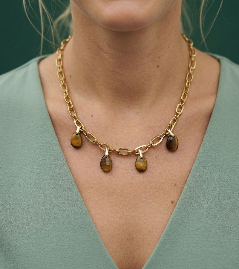Collier Oeil de tigre - Éclat