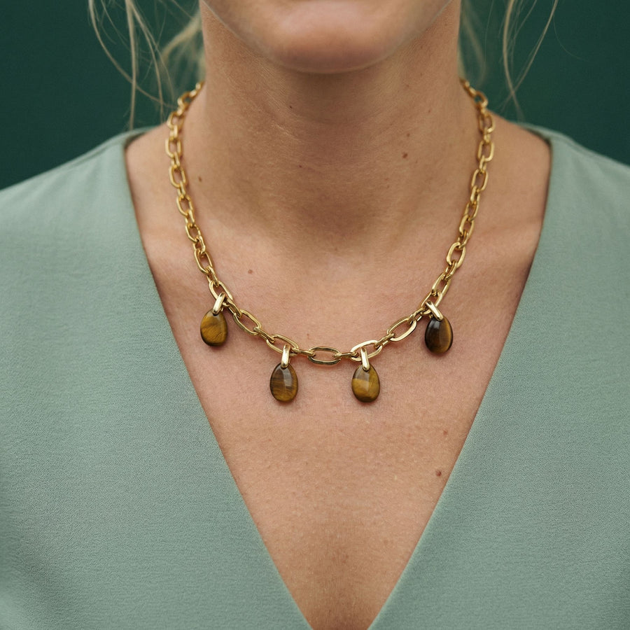 Collier Oeil de tigre - Éclat