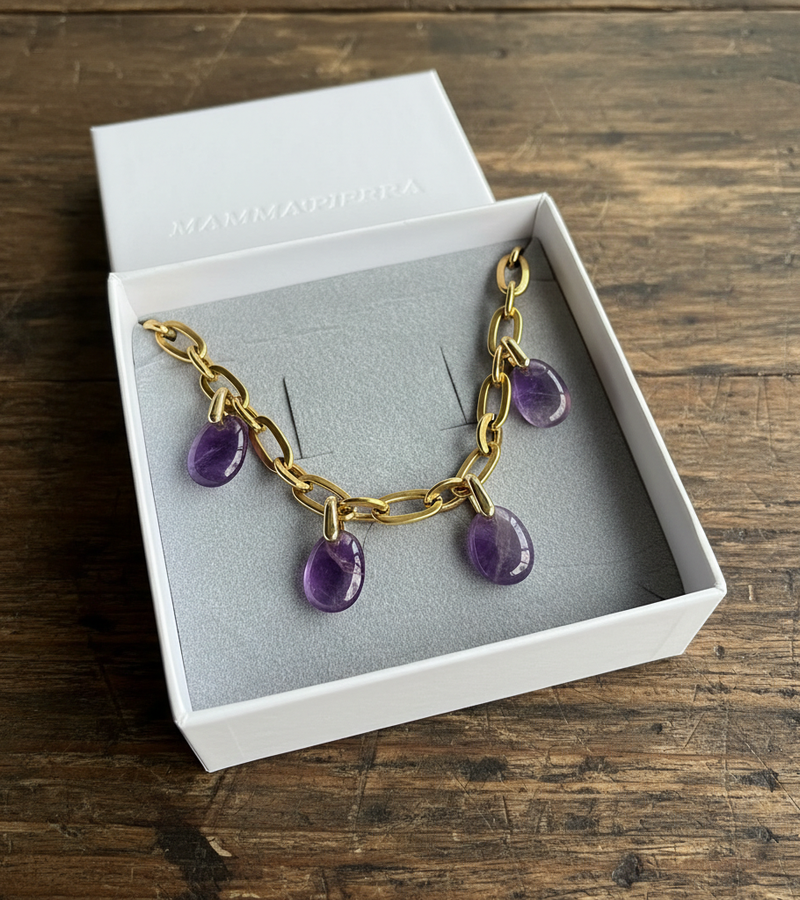 Collier Améthyste - Eclat