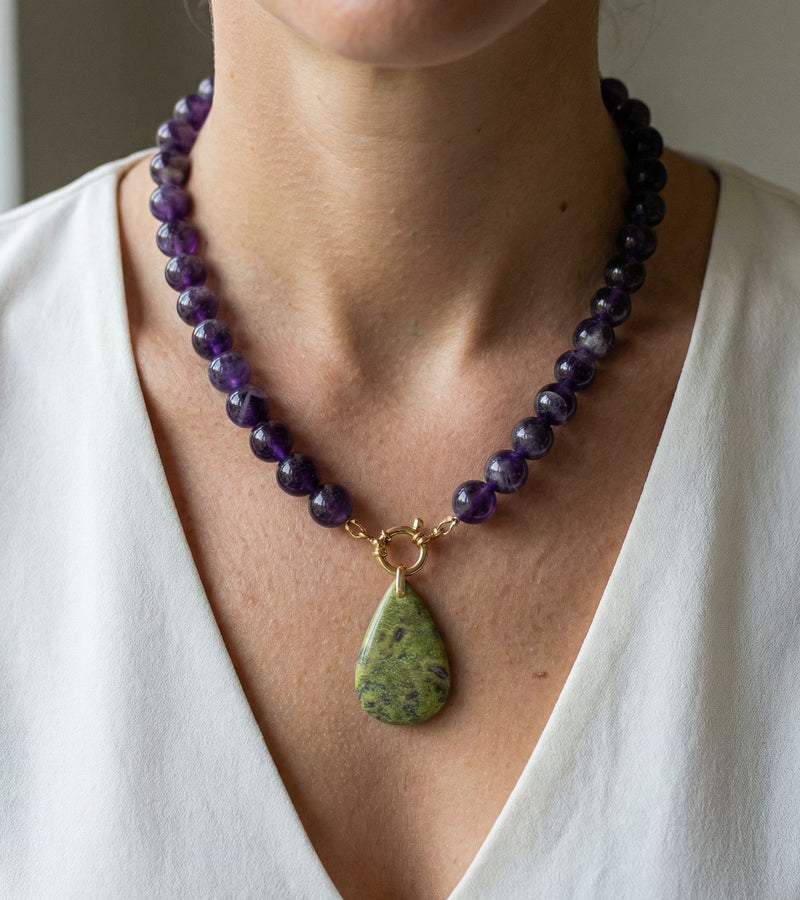 Collier Améthyste & Atlantiste