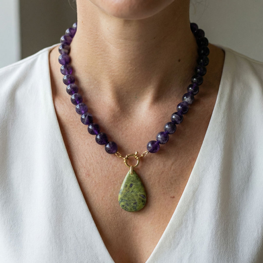 Collier Améthyste & Atlantiste