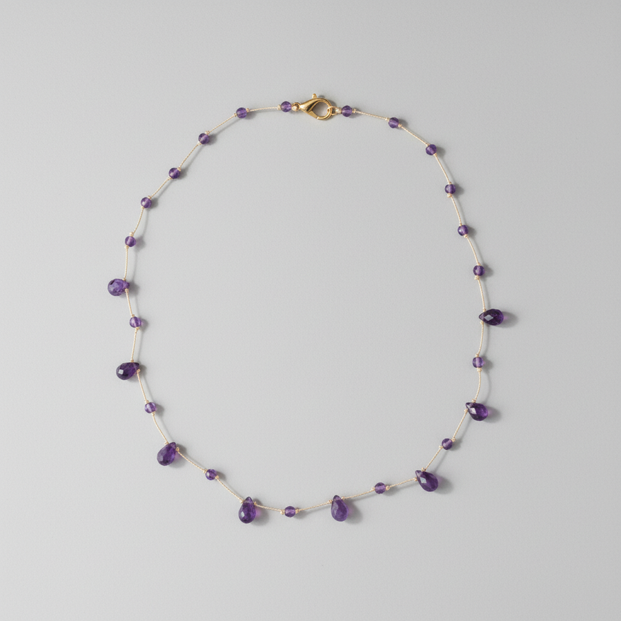 Collier goute Améthyste
