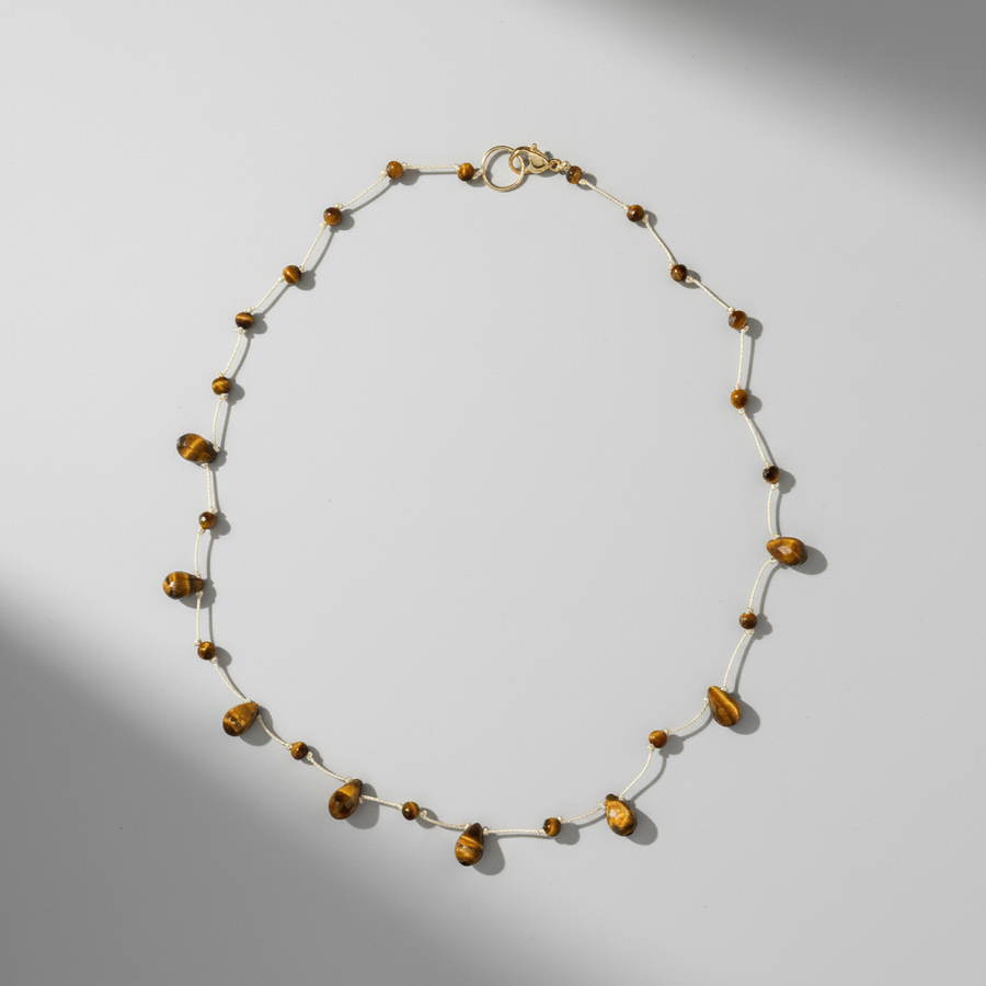 Collier goute Oeil de tigre