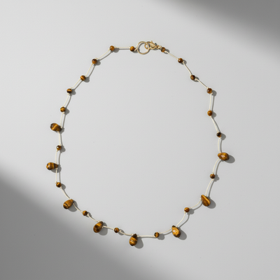 Collier goute Oeil de tigre