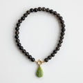 Collier Quartz Fumé & Opale Verte