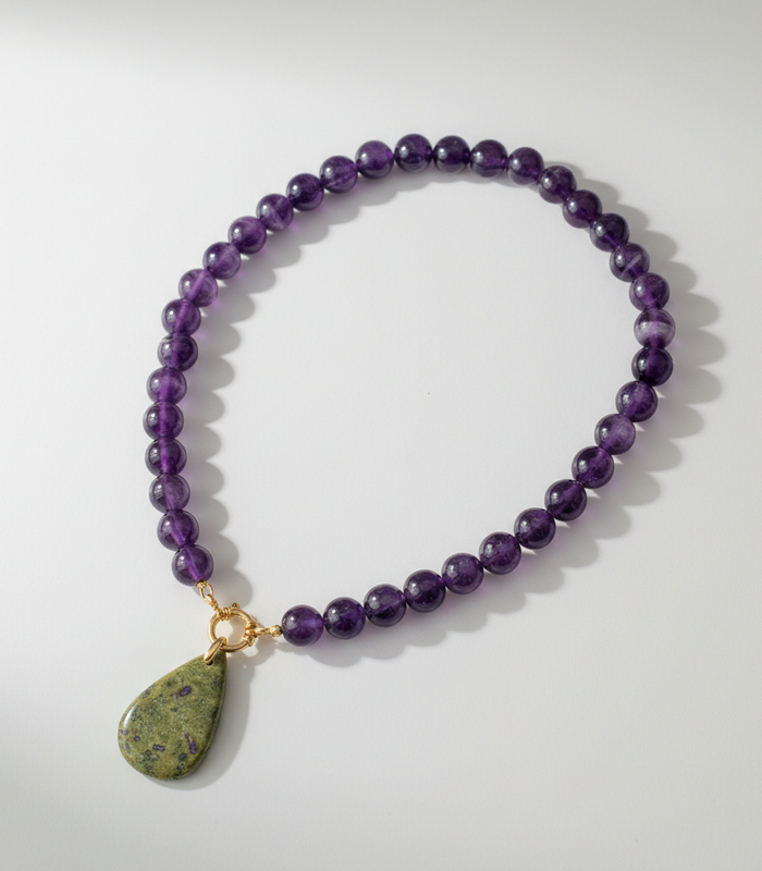 Collier Améthyste & Atlantiste