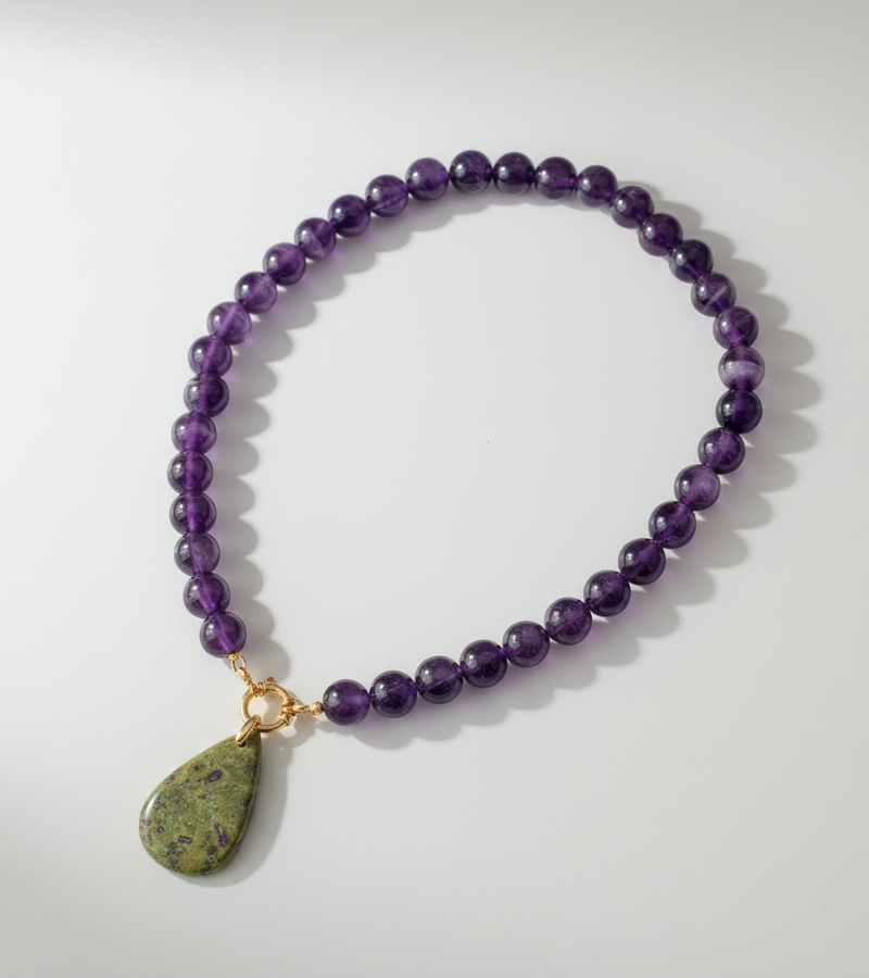Collier Améthyste & Atlantiste
