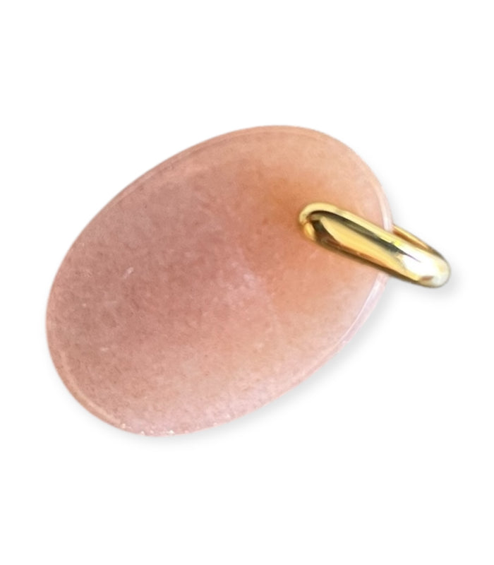 Pendentif Pierre de lune rose