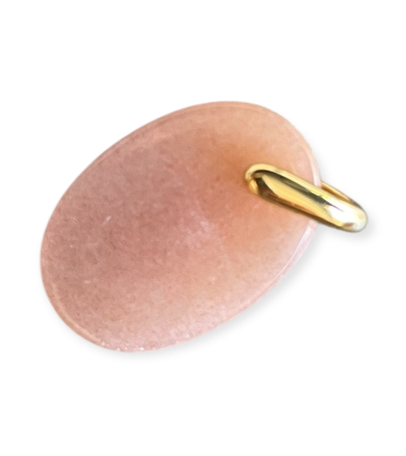 Pendentif Pierre de lune rose