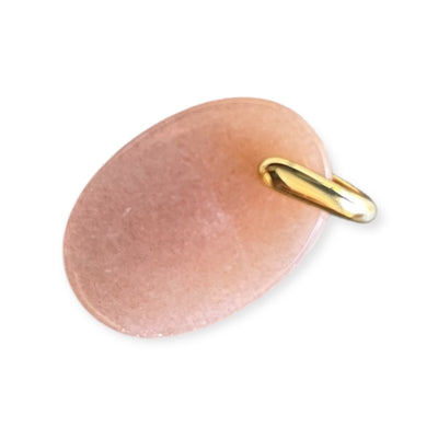Pendentif Pierre de lune rose
