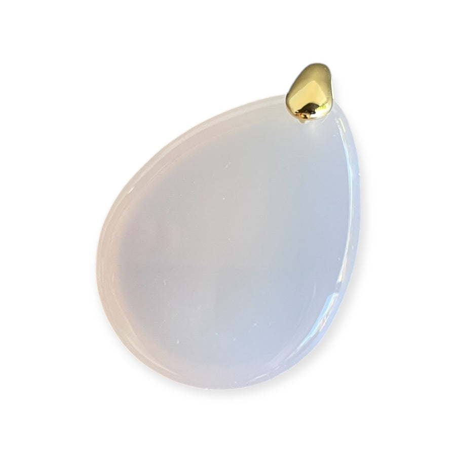 Pendentif Agate Botswana avec inclusion de Quartz