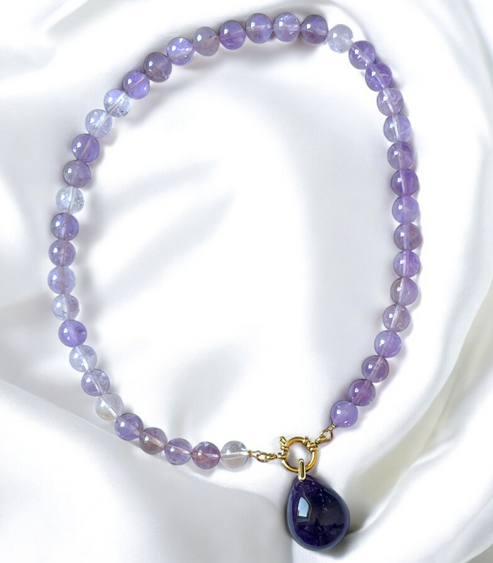 Pendentif Améthyste foncé