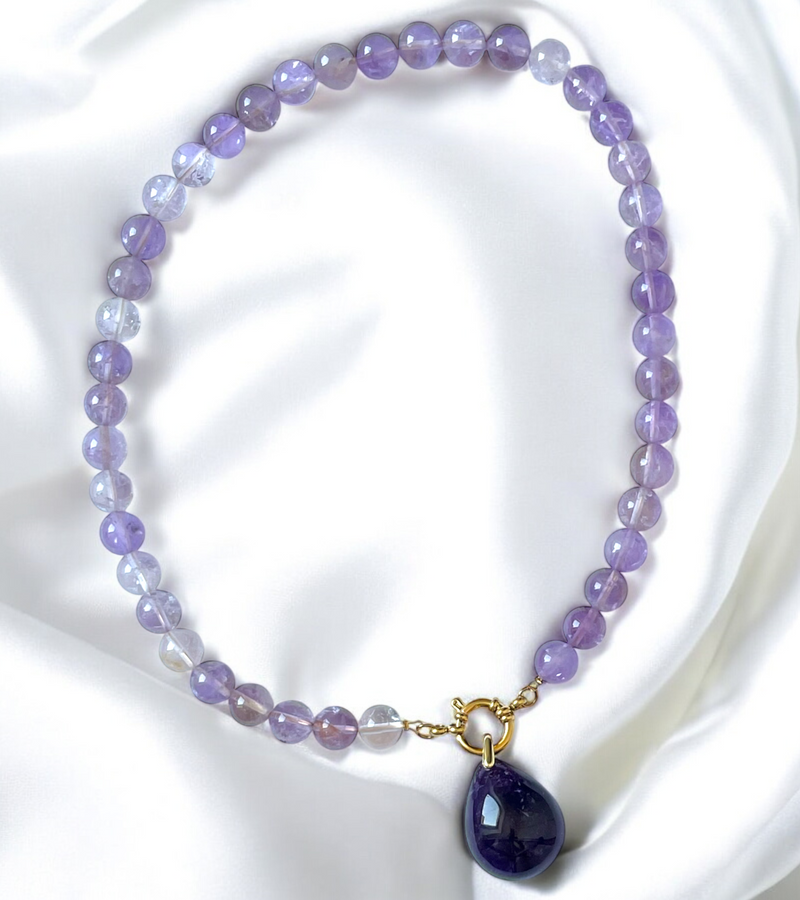 Pendentif Améthyste foncé