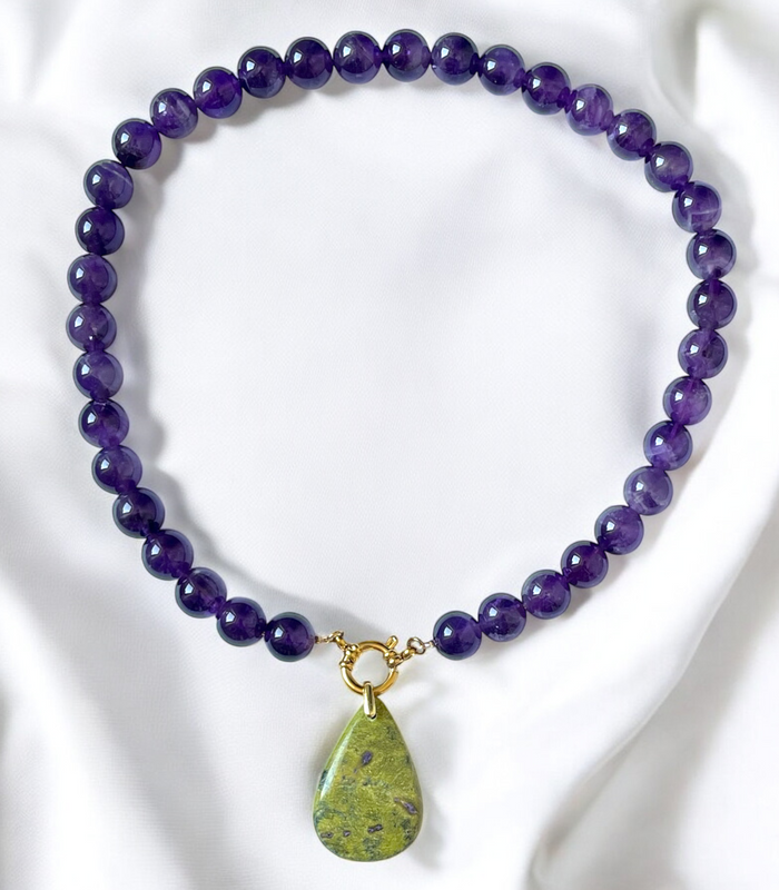 Pendentif Opale Verte