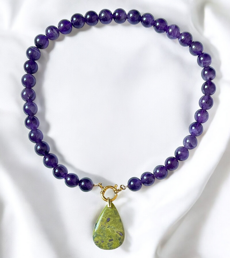 Pendentif Opale Verte