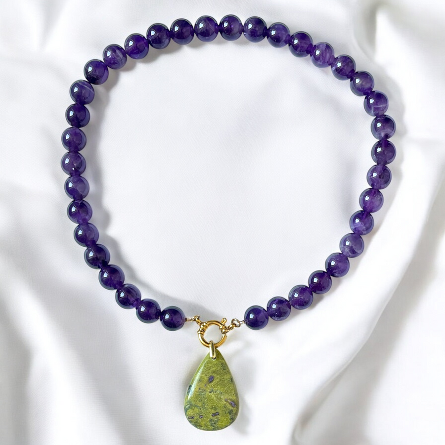 Pendentif Opale Verte