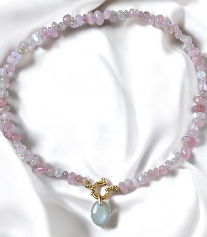 Pendentif Pierre de lune grise