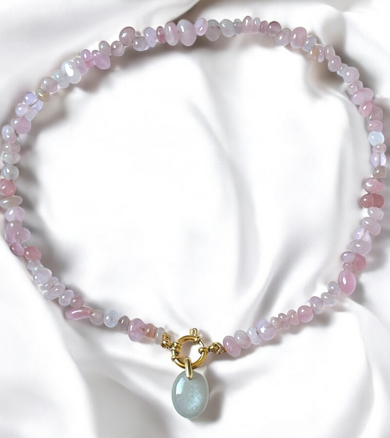 Pendentif Pierre de lune grise