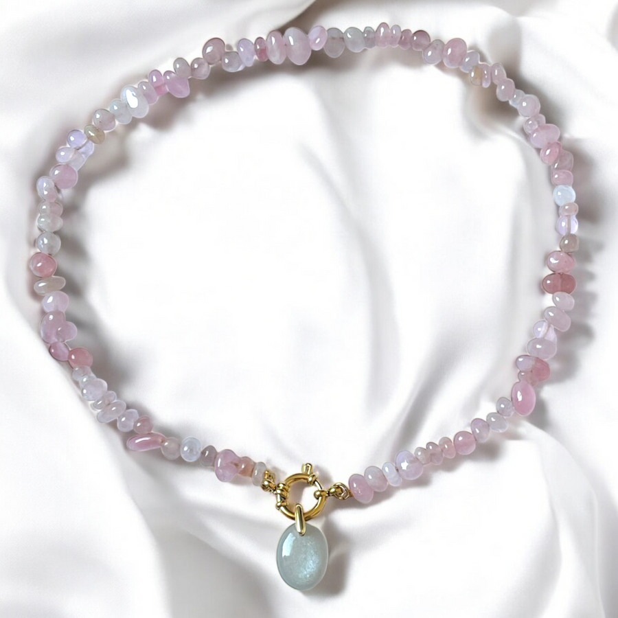 Pendentif Pierre de lune grise